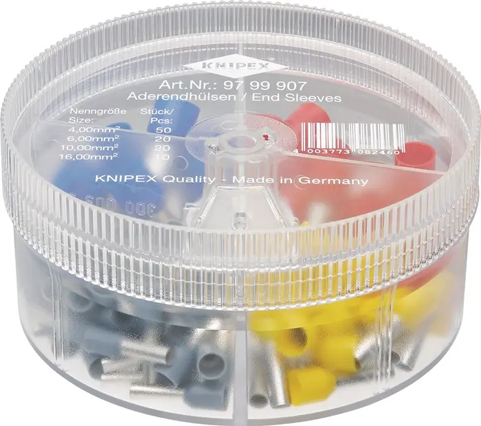 Produktfoto 1 von Aderendhülsenbox 100-tlg.4,0-16,00mm² Ku.-Box KNIPEX