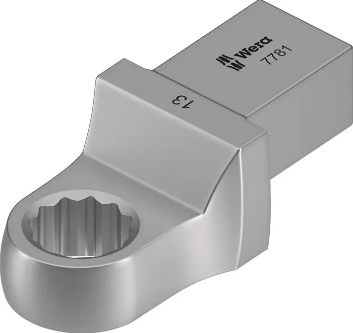 Produktfoto 1 von Einsteckringschlüssel 7781 SW 13mm 14x18mm CV-Stahl WERA