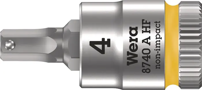 Produktfoto 1 von Steckschlüsseleinsatz 8740 A HF 1/4 Zoll SW 4mm L.28mm WERA