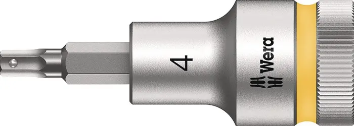 Produktfoto 1 von Steckschlüsseleinsatz 8740 C HF 1/2 Zoll SW 4mm L.60mm WERA