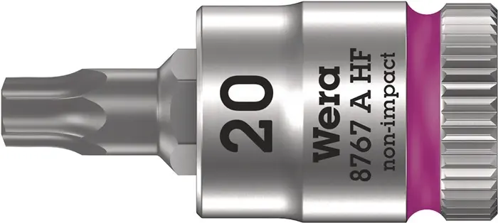 Produktfoto 1 von Steckschlüsseleinsatz 8767 A HF TORX® 1/4 Zoll T20 L.28mm WERA