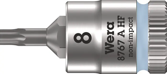 Steckschlüsseleinsatz 8767 A HF TORX® 1/4 Zoll T8 L.28mm WERA