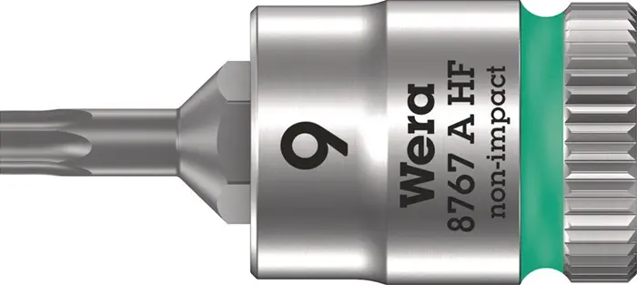 Produktfoto 1 von Steckschlüsseleinsatz 8767 A HF TORX® 1/4 Zoll T9 L.28mm WERA
