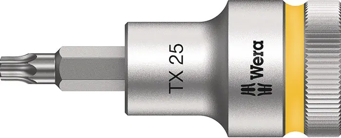 Produktfoto 1 von Steckschlüsseleinsatz 8767 C HF TORX® 1/2 Zoll T25 L.60mm WERA