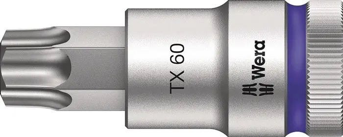 Produktfoto 1 von Steckschlüsseleinsatz 8767 C HF TORX® 1/2 Zoll T60 L.60mm WERA