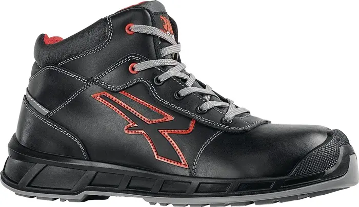 Produktfoto 1 von Sicherheitsstiefel Sting Gr.41 W.11 schwarz-rot S3S CI FO SR ESD