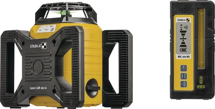 Produktfoto 1 von Rotationslaserset LAR 160 G 600m 4-tlg.± 5Grad STABILA