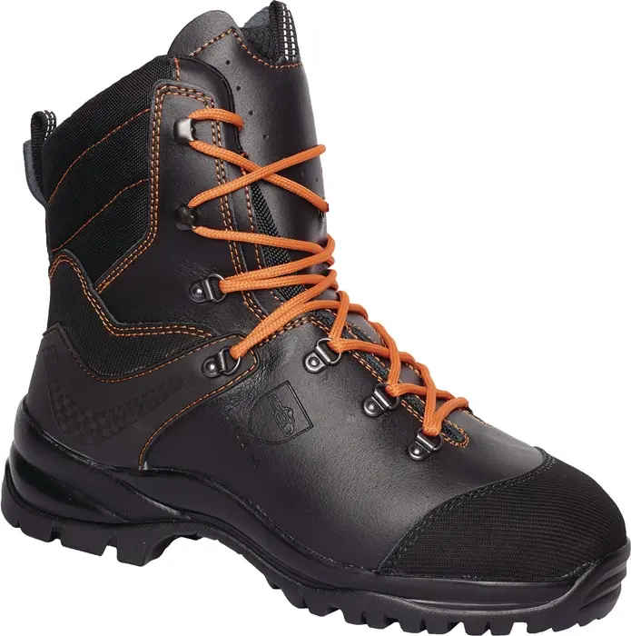 Produktfoto 1 von Forstsicherheitsstiefel KAILASH Gr.45 schwarz/orange GlattlederS3 HRO CI HI SRC
