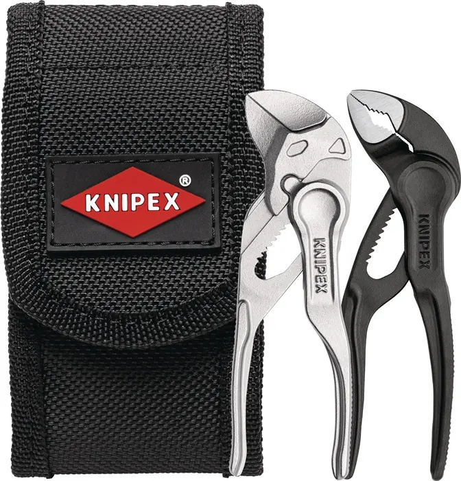 Produktfoto 1 von KNIPEX 00 20 72 V04 XS Mini-Zangenset XS in Werkzeuggürteltasche 2-teilig 110 mm