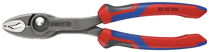 Produktfoto 1 von Frontgreifzange TwinGrip L.200mm pol.Comfort-Griff schwarz atram.KNIPEX