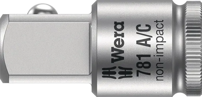 Produktfoto 1 von Vergrößerungsstück 781 A 1/4 " Antr.1/4 Zoll Abtrieb 1/2 Zoll L.36,0mm WERA