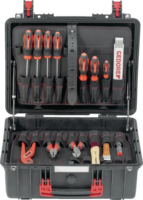 Produktfoto 1 von Werkzeugkoffer Meister XL-R21652101 100-tlg.GEDORE RED
