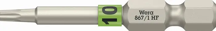 Produktfoto 1 von Bit 867 TORX® HF 1/4 Zoll TX 10 L.50mm m.Farbleitsystem WERA