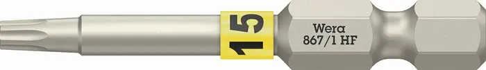 Produktfoto 1 von Bit 867 TORX® HF 1/4 Zoll TX 15 L.50mm m.Farbleitsystem WERA
