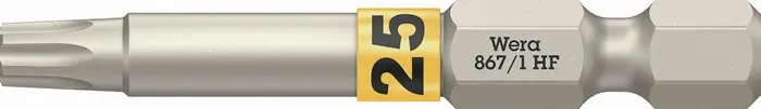 Produktfoto 1 von Bit 867 TORX® HF 1/4 Zoll TX 25 L.50mm m.Farbleitsystem WERA