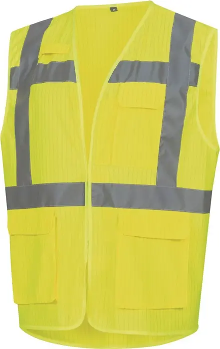 Produktfoto 1 von Warnweste 7119 Gr.L neongelb EN ISO 13688/EN ISO 20471/EN 1149 NITRAS