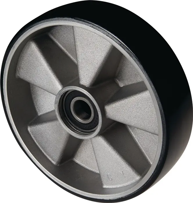 Produktfoto 1 von Lenkrad Polyurethan Naben-L.43mm Rad-B.50mm D.200mm Guss-Felge