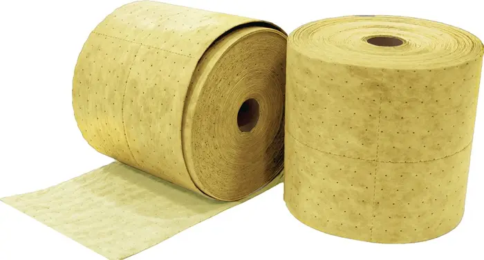 Produktfoto 1 von Chemikalienbindevlies Spilfyter® GOLD L.46m B.41cm 2 Rl.D.44cm Pk.RAW