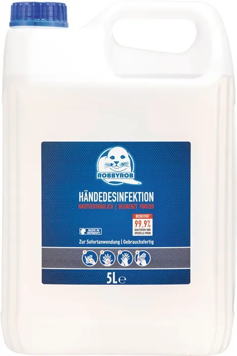 Produktfoto 1 von Hände-Desinfektionsmittel Robbyrob 5l ROBBYROB