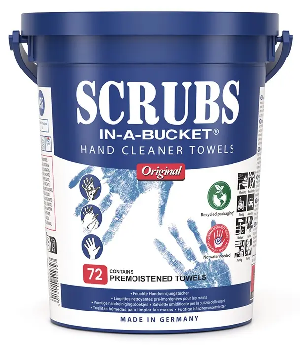 Produktfoto 1 von Handreinigungstuch Scrubs o.Eins.v.Wasser 72 St.Eimer SCRUBS