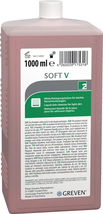Produktfoto 1 von Hautreinigungslotion GREVEN® SOFT V 1l Flasche f.9000 473 400