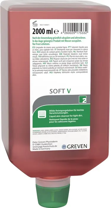 Produktfoto 1 von Hautreinigungslotion GREVEN® SOFT V 2l Flasche f.9000 473 404