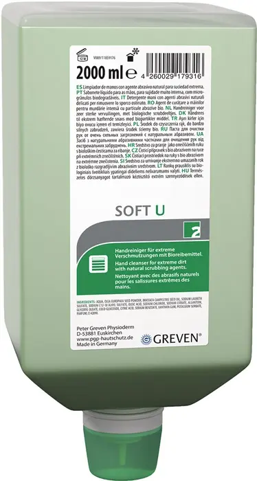 Produktfoto 1 von Handreiniger GREVEN® SOFT U 2l lösemittelfrei GREVEN