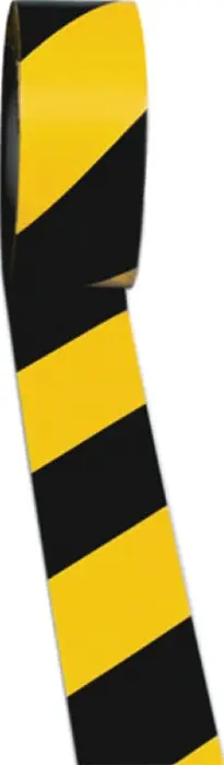 Produktfoto 1 von Bodenmarkierungsband Easy Tape PVC schwarz/gelb L.33m B.50mm Rl.ROCOL