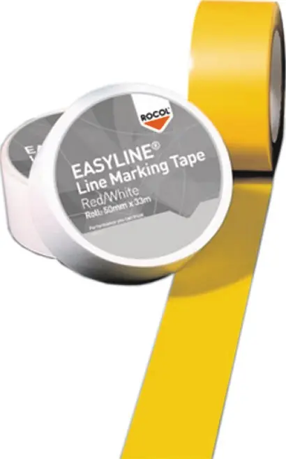 Produktfoto 1 von Bodenmarkierungsband Easy Tape PVC gelb L.33m B.50mm Rl.ROCOL