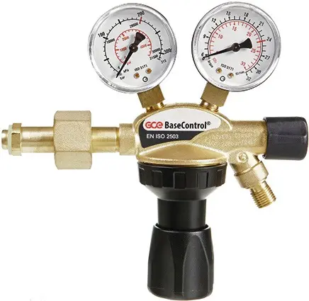 Produktfoto 1 von Flaschendruckminderer BaseControl Argon/CO₂ 200bar m.Ventil 24l/min GCE