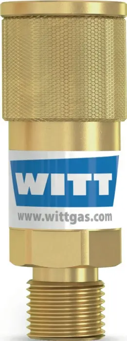 Produktfoto 1 von Schlauchkupplung SK 100-1,SK 100-2 Brenngas G 3/8Zoll LH AGS Körper WITT