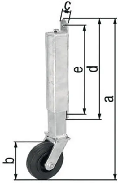 Produktfoto 1 von Torlaufrolle STA verz. Tore b. 70kg 400mm GAH