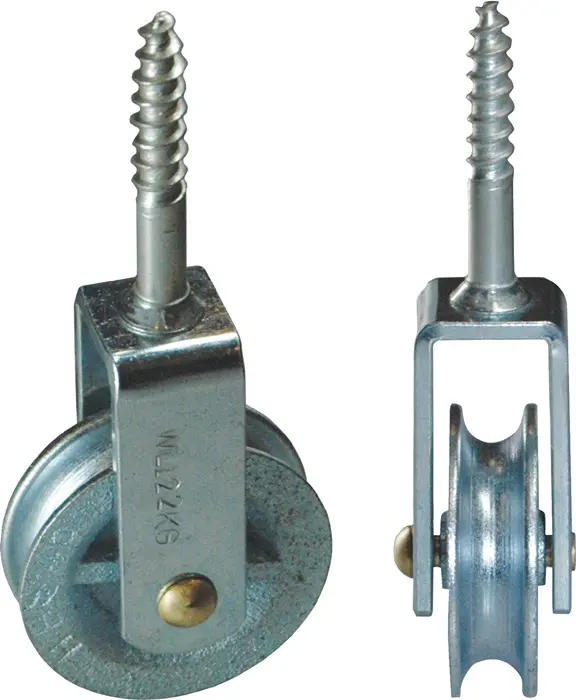 Produktfoto 1 von Waschseilrolle 5000 Nut 9mm Grauguss verz.Halterung STA verz.HBS-BETZ