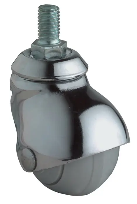 Produktfoto 1 von Kugellenkrolle D.40mm Trgf.30kg M10 Gum.grau BS ROLLEN