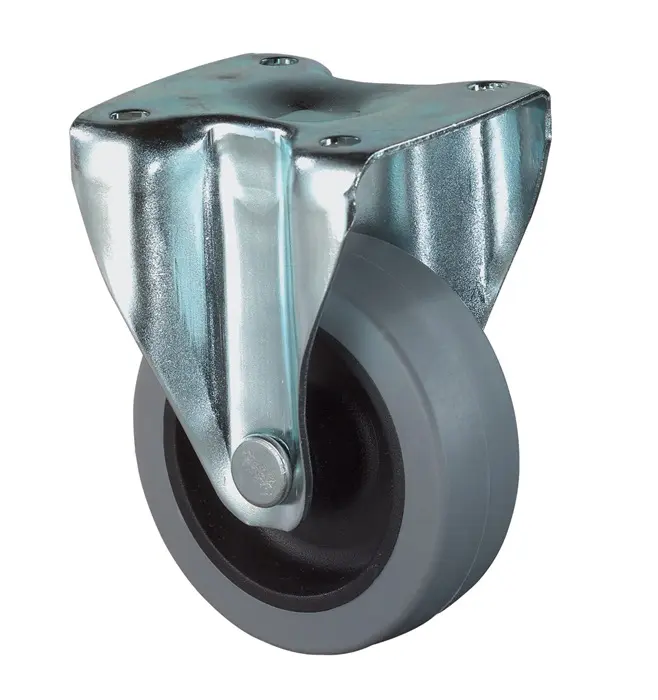 Produktfoto 1 von Bockrolle 50mm 35kg Gum.47x47mm Ku.BS ROLLEN