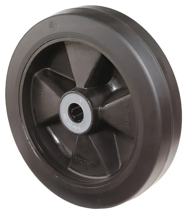Produktfoto 1 von Ersatzrad D.100mm Trgf.140kg Elastikgummi schwarz