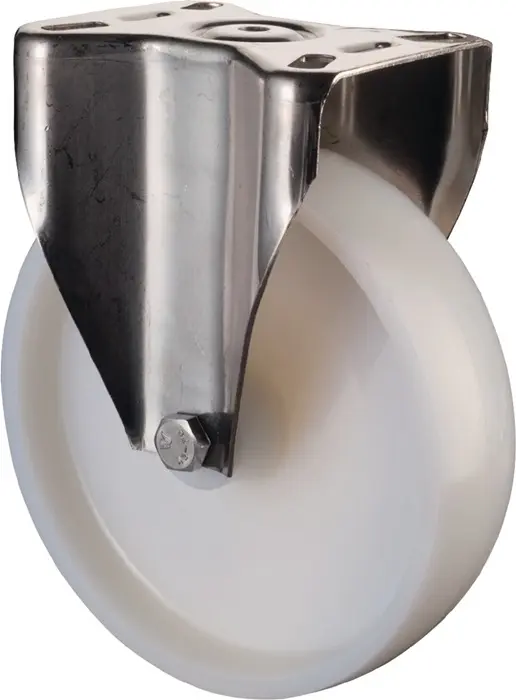 Produktfoto 1 von Bockrolle D.80mm Trgf.100kg Ku.Platte L95xB80mm BS ROLLEN