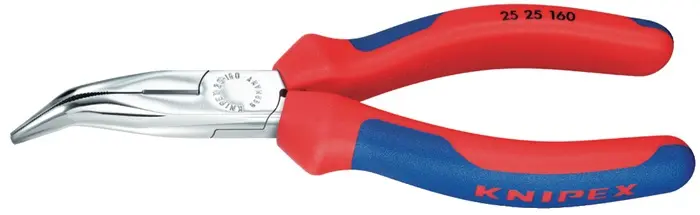 Produktfoto 1 von Flachrundzange L.160mm flachrund 40Grad gew.Comfort-Griff KNIPEX