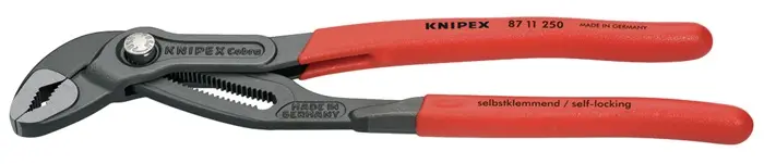 Produktfoto 1 von Wasserpumpenzange Cobra®…matic L.250mm Spann-W.46mm pol.Ku.-Überzug KNIPEX