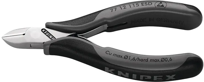 Produktfoto 1 von Elektronikseitenschneider L.115mm Form 2 Facette nein spiegelpol.KNIPEX