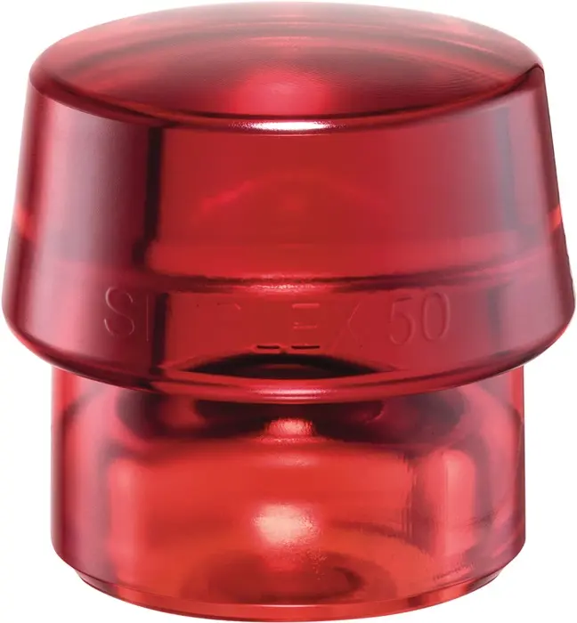 Produktfoto 1 von Schonhammerkopf SIMPLEX Kopf-Ø 30mm Plastik rot hart HALDER