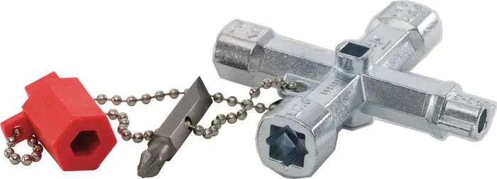 Schaltschrankschlüssel Doublehead Key 11 Funktionen m.Bitadapter SCHUEBO