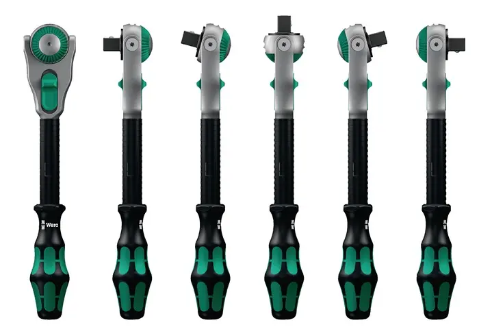 Produktfoto 1 von Schwenk- u.U.-Knarre Zyklop Speed 3/8 Zoll Z.72 L.199mm 2K-Griff WERA