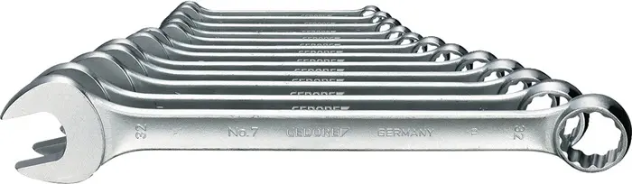 Produktfoto 1 von Ringmaulschlüsselsatz 7-026 26-tlg.SW 6-32mm Form A CV-Stahl GEDORE