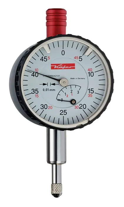Produktfoto 1 von Kleinmessuhr KM 4T 3mm Abl.0,01mm o.Stoßschutz KÄFER