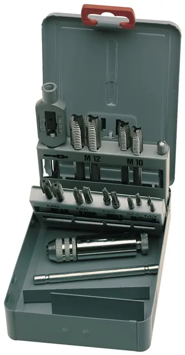 Produktfoto 1 von Gewindebohrersatz DIN 352 M3-M12 16tlg.HSS Metallkass.EXACT