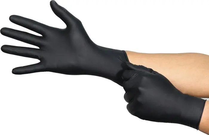 Produktfoto 1 von Einw.-Handsch.MicroFlex 94-242 ESD Gr.L schwarz Nitril