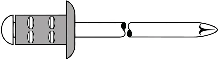 Produktfoto 1 von Blindniet PolyGrip® Nietschaft dxl 4,8x10,0mm Alu/Stahl 50 St.GESIPA