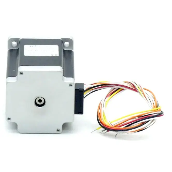 Produktfoto 1 von EC MOTION NEMA24 2-Phasen-Schrittmotor 1.8° 2,45Nm Litzen:8 3.0A Frontwelle:8mm