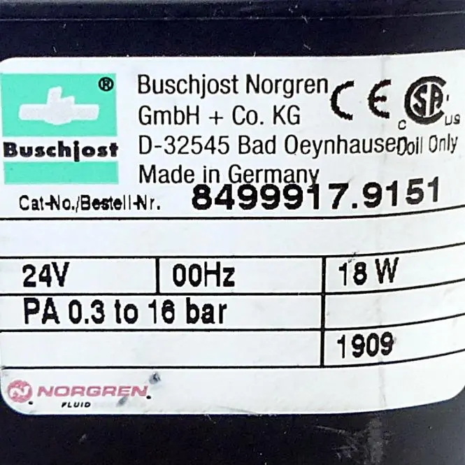 Produktfoto 1 von BUSCHJOST Magnetventil